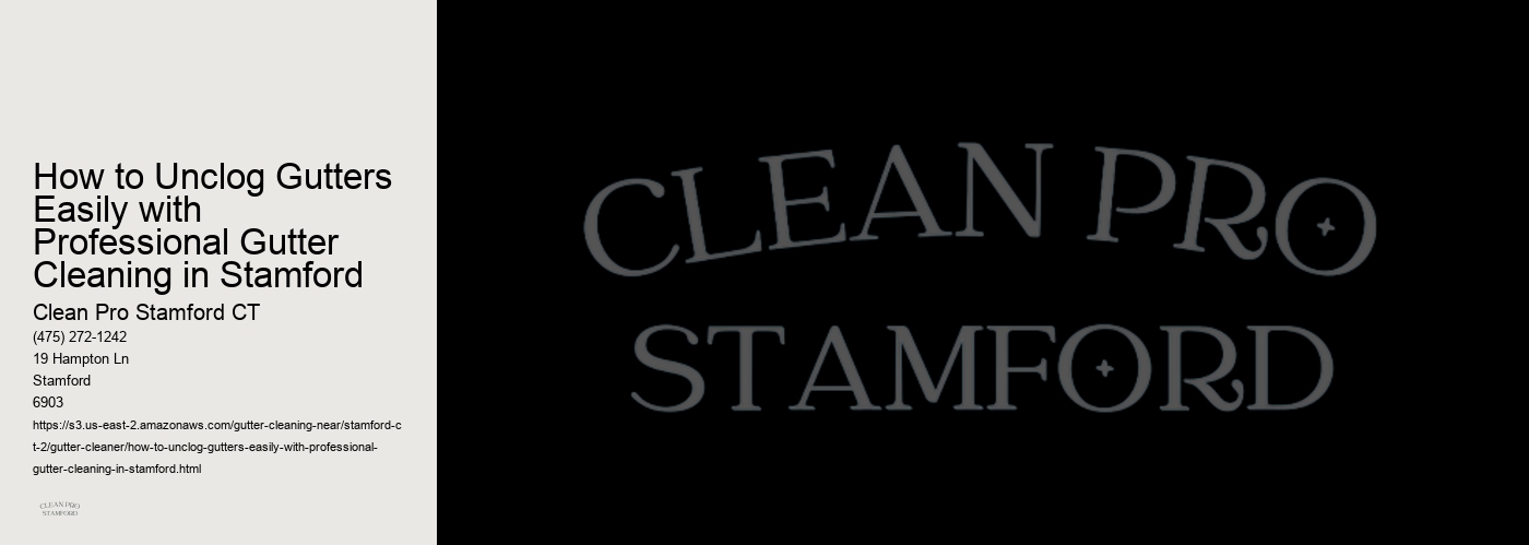 How to Unclog Gutters Easily with Professional Gutter Cleaning in Stamford 
